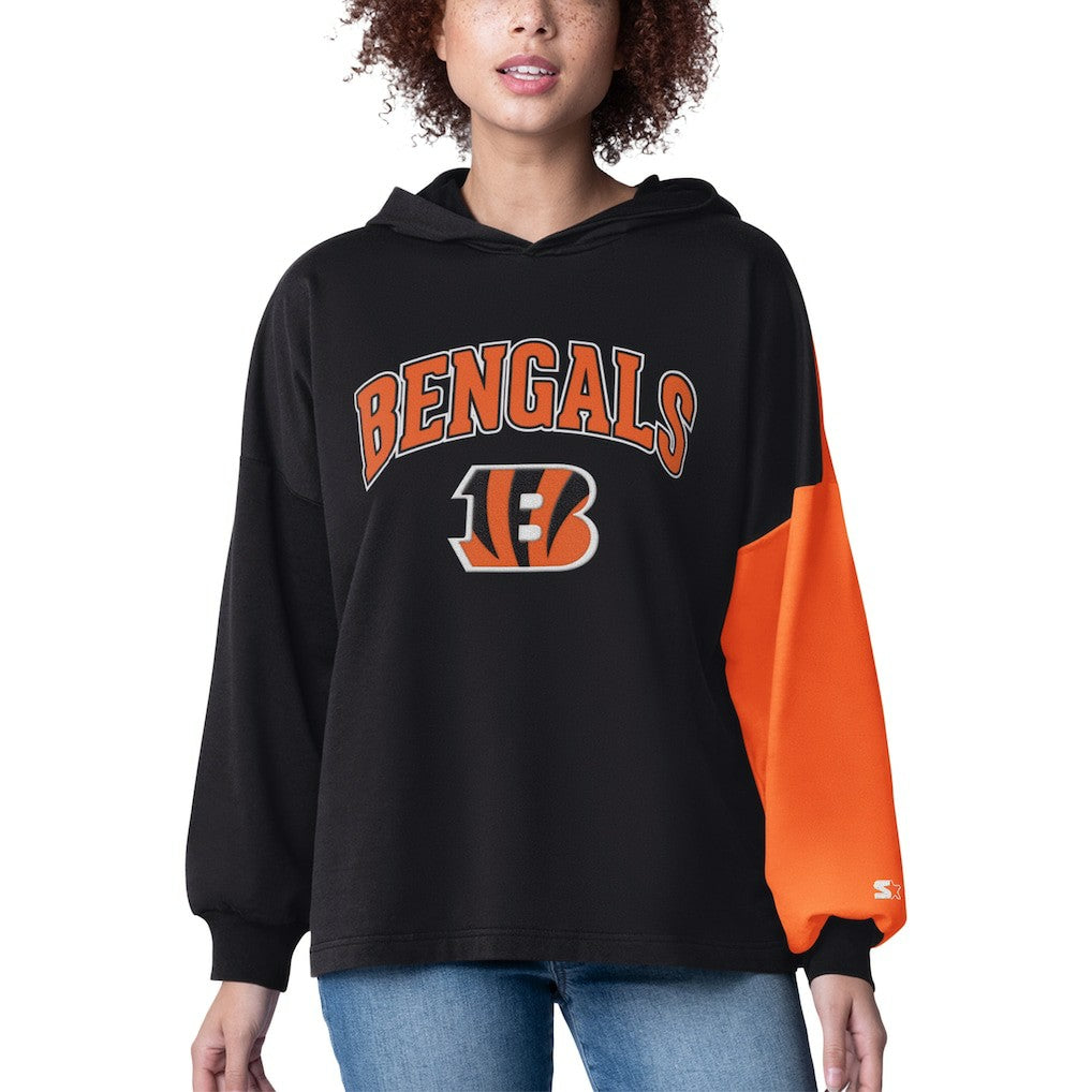 Starter Women's Power Move Long Sleeve Pullover Hoodie - Cincinnati Bengals