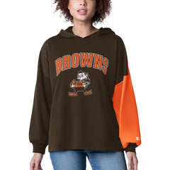 Starter Women's Power Move Long Sleeve Pullover Hoodie - Cleveland Browns