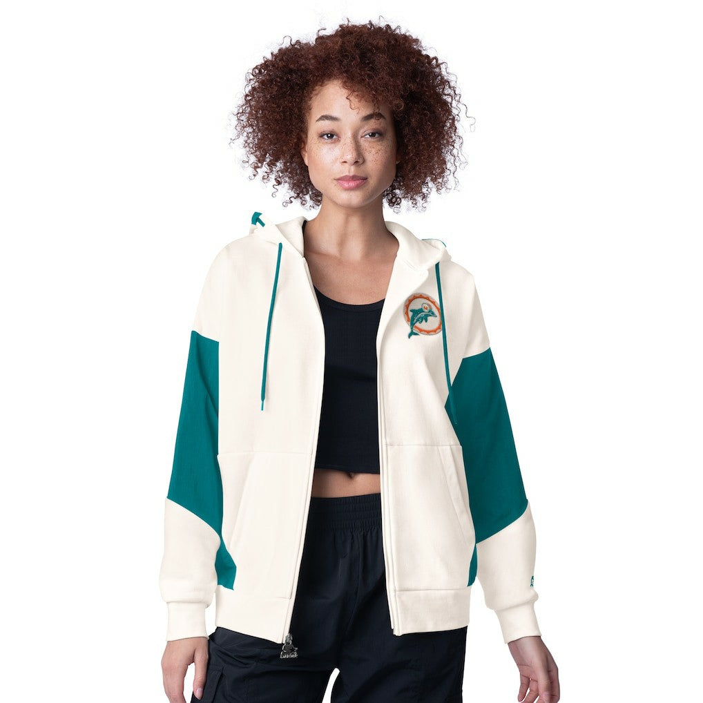 Starter Women's Scrimmage Full-Zip Hoodie - Miami Dolphins