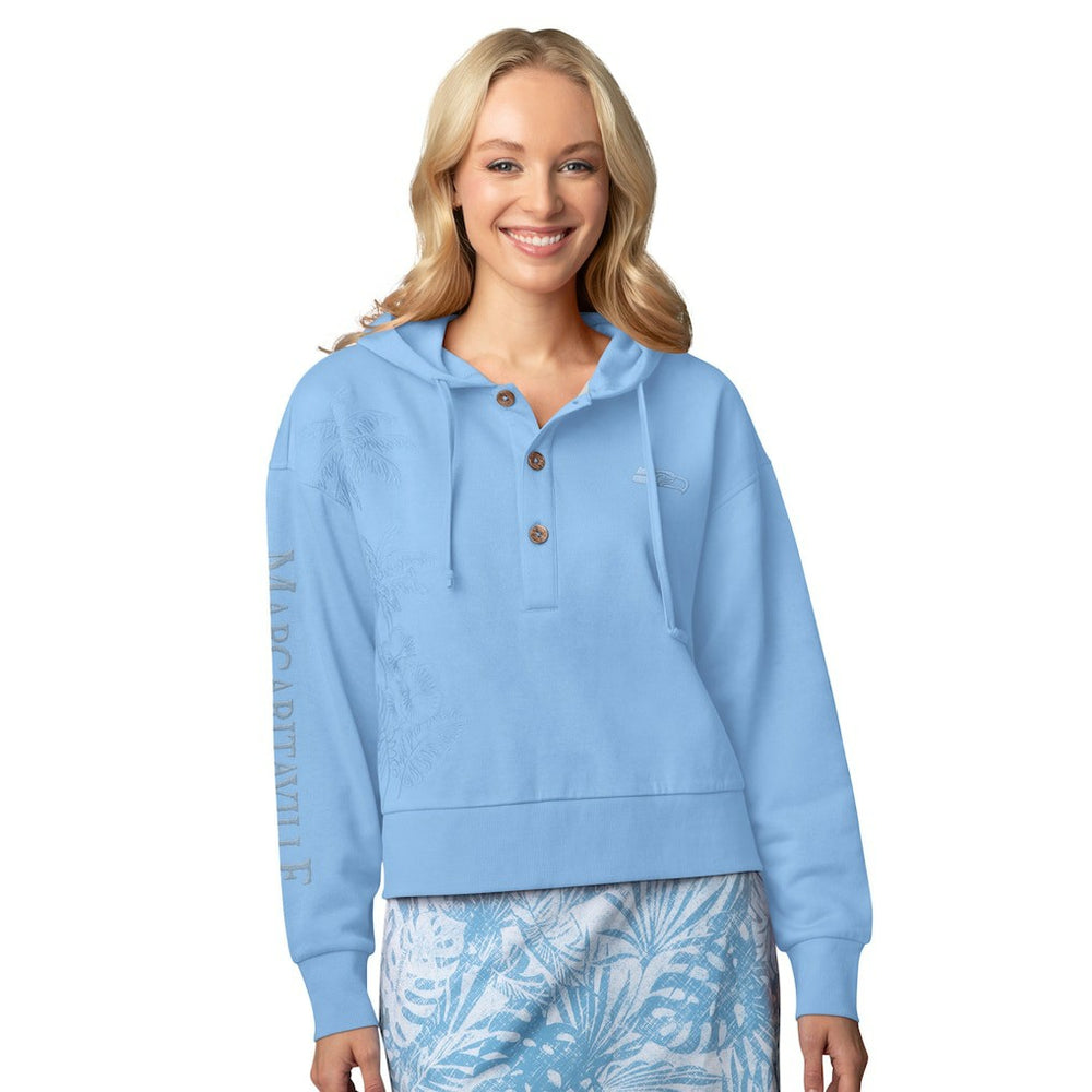 Margaritaville Women's Island Dream Solid Pullover Hoodie - Seattle Seahawks