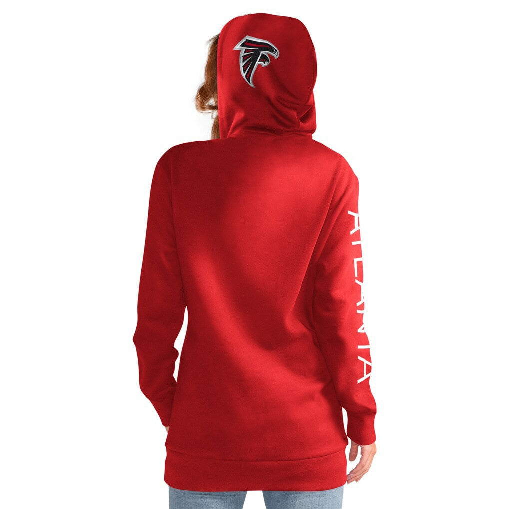 G-III 4Her by Carl Banks Women's Extra Inning Pullover Hoodie - Atlanta Falcons