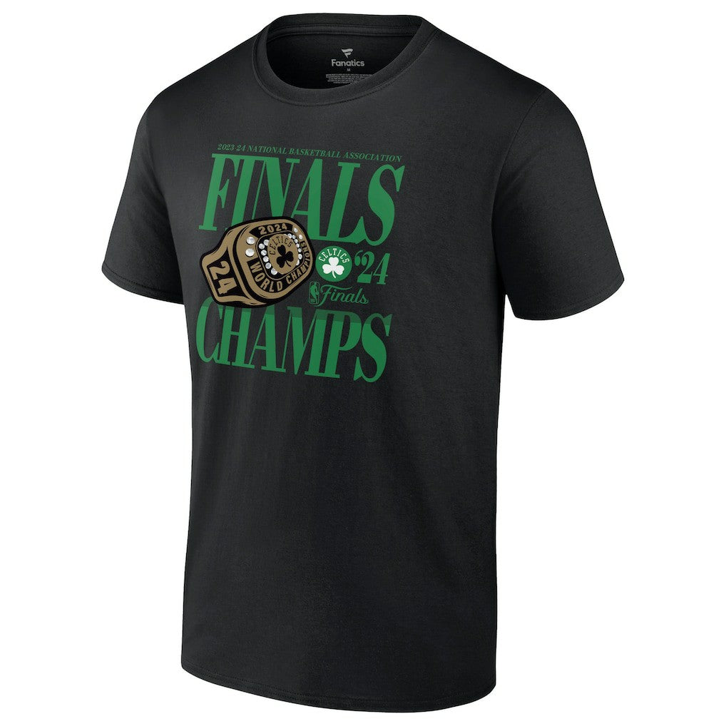 NBA Boston Celtics 2024 NBA Finals Champions Ball Screen Ring T-Shirt