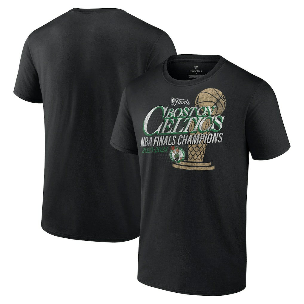 NBA Boston Celtics 2024 NBA Finals Champions Fast Break Finish Trophy T-Shirt