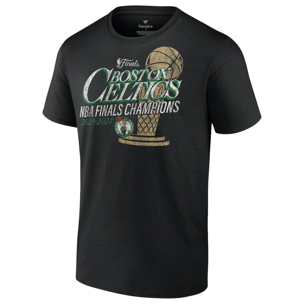 NBA Boston Celtics 2024 NBA Finals Champions Fast Break Finish Trophy T-Shirt