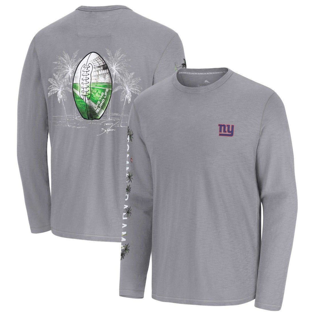 Oasis Endzone Lux Long Sleeve T-Shirt - New York Giants