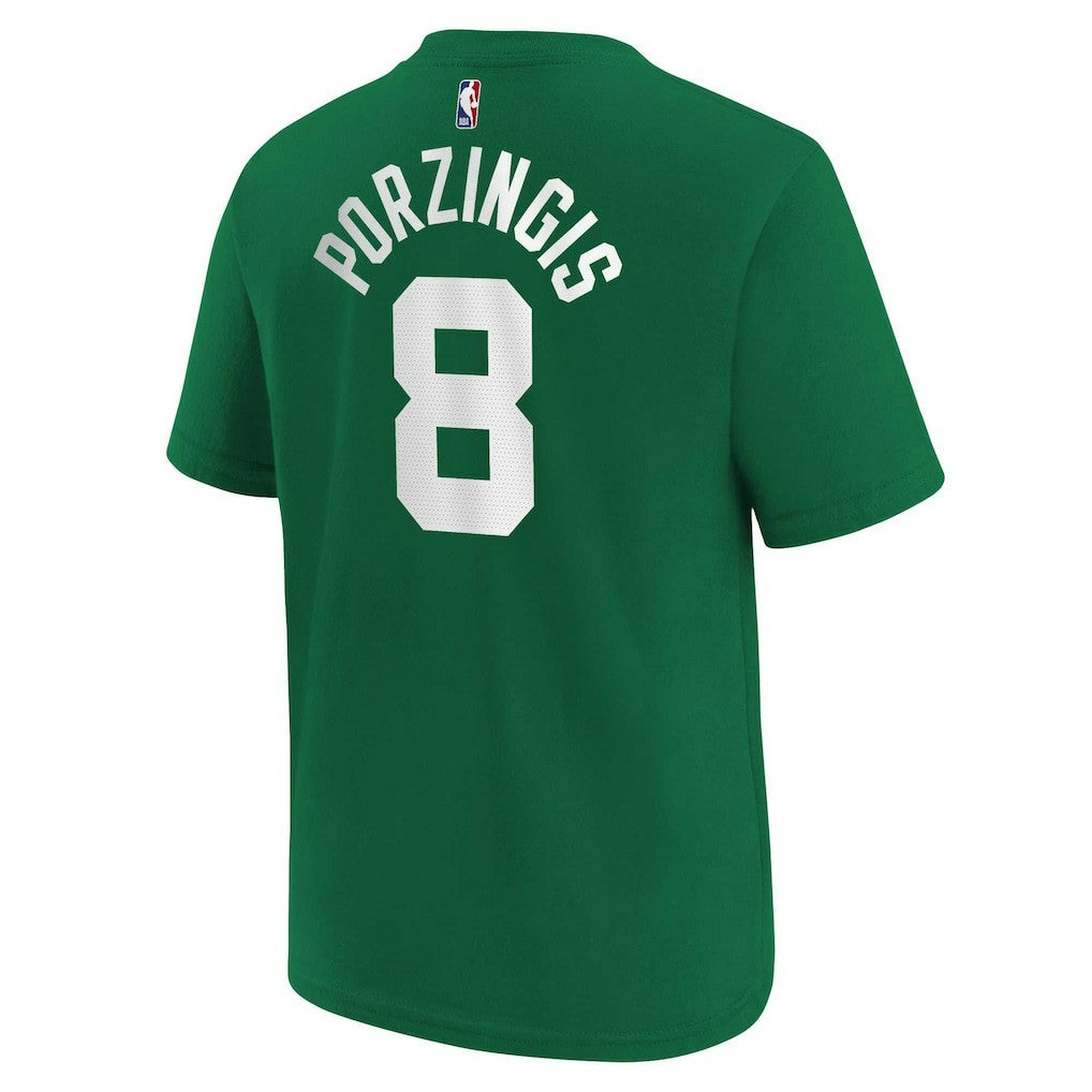 NBA Kristaps Porzingis Boston Celtics Youth Icon Name & Number T-Shirt