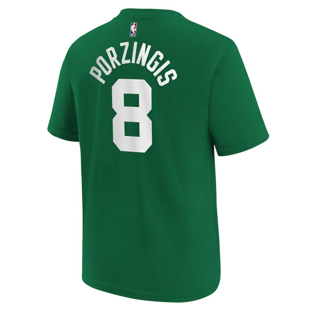NBA Kristaps Porzingis Boston Celtics Youth Icon Name & Number T-Shirt