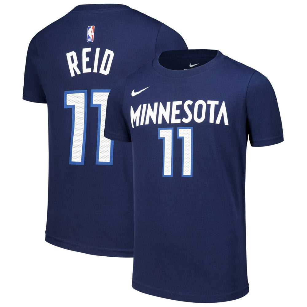 NBA Naz Reid Minnesota Timberwolves Youth Icon Edition Name & Number T-Shirt