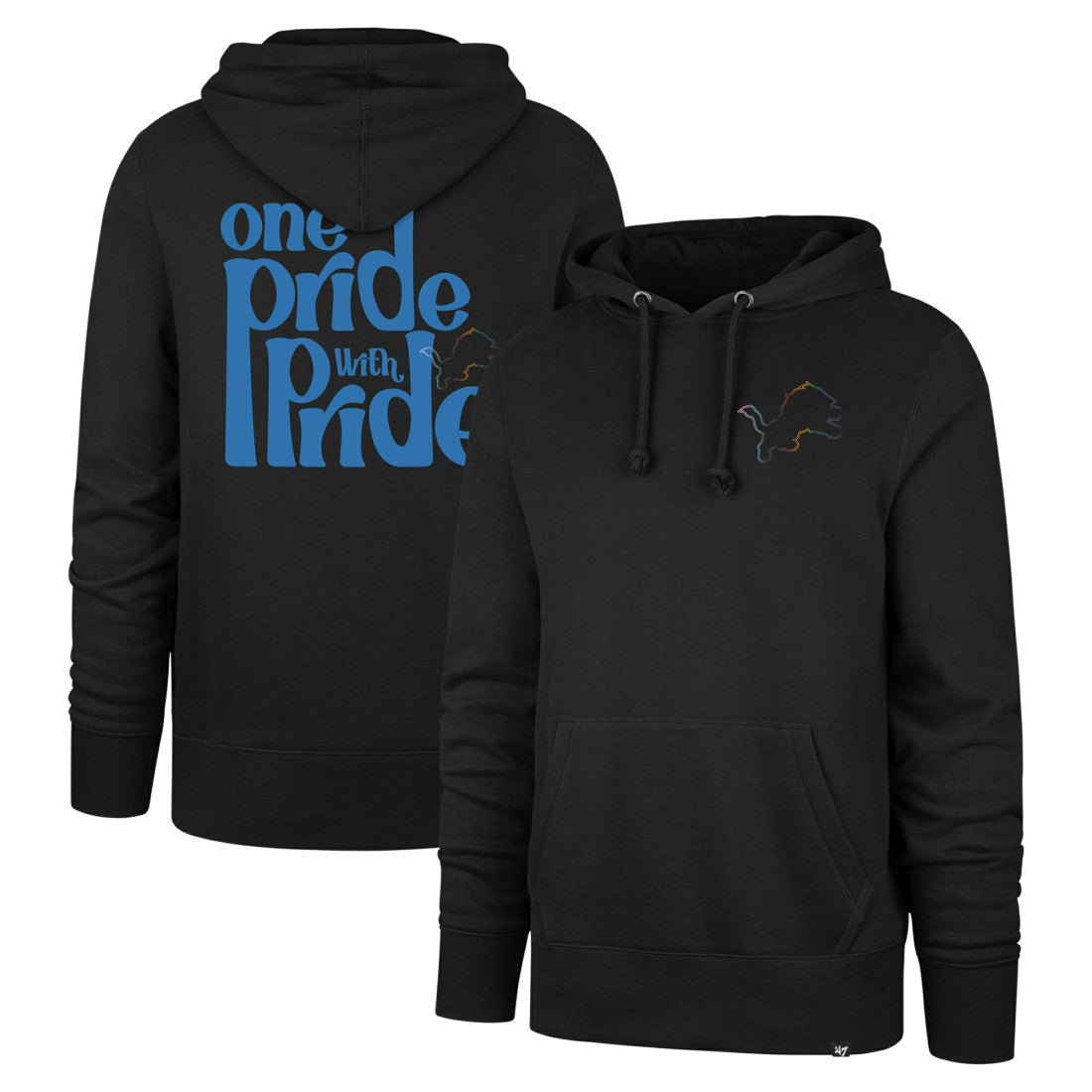 '47 Pride Headline Pullover Hoodie - Detroit Lions