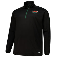 NHL Black Minnesota Wild Fanatics Big & Tall Authentic Pro Quarter-Zip Top