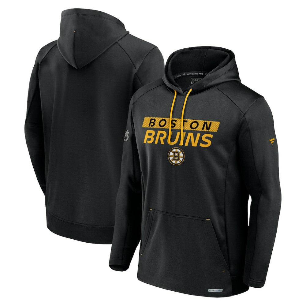 NHL Black Boston Bruins Fanatics Big & Tall Authentic Pro Pullover Hoodie