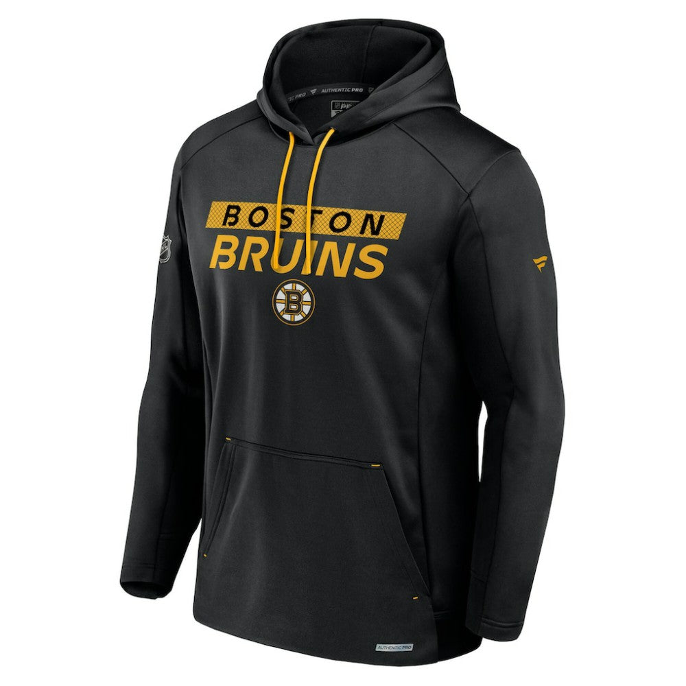 NHL Black Boston Bruins Fanatics Big & Tall Authentic Pro Pullover Hoodie