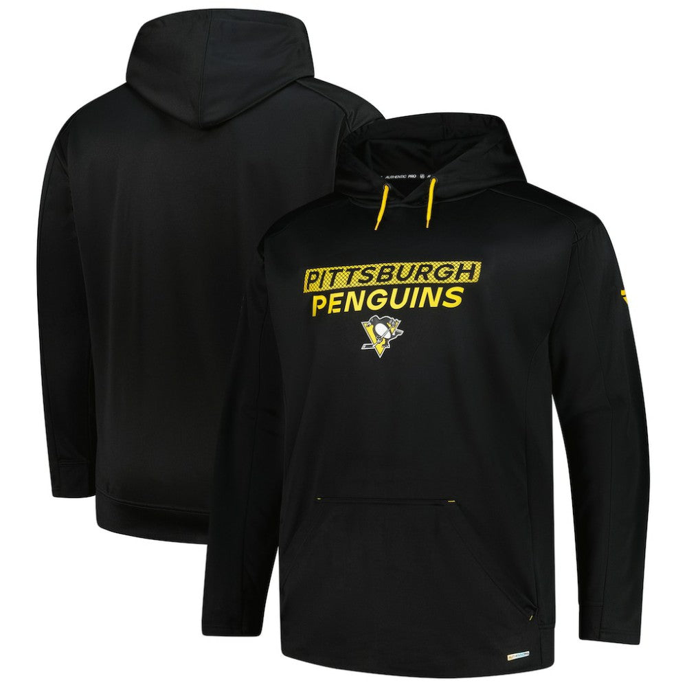 NHL Black Pittsburgh Penguins Fanatics Authentic Pro Big & Tall Pullover Hoodie