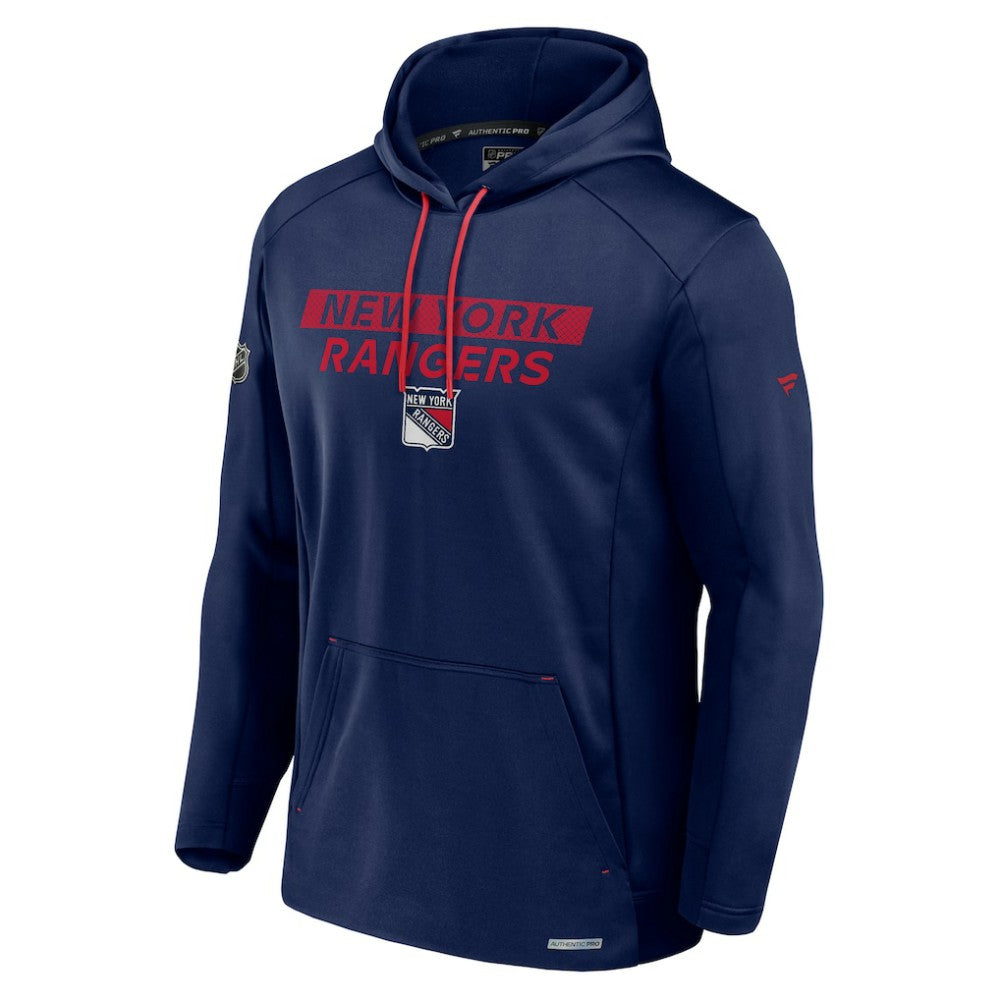 NHL Blue New York Rangers Fanatics Big & Tall Authentic Pro Pullover Hoodie