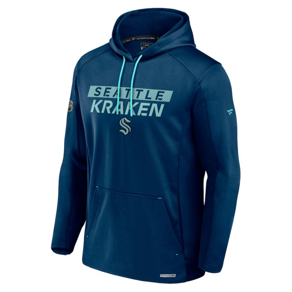 NHL Deep Sea Blue Seattle Kraken Fanatics Authentic Pro Big & Tall Pullover Hoodie