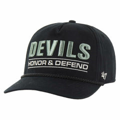 NHL Black New Jersey Devils '47 OHT Military Appreciation Homeland Honor and Defend Hitch Adjustable Hat
