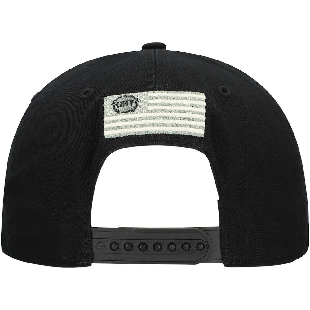 NHL Black Tampa Bay Lightning '47 OHT Military Appreciation Homeland Honor and Defend Hitch Adjustable Hat