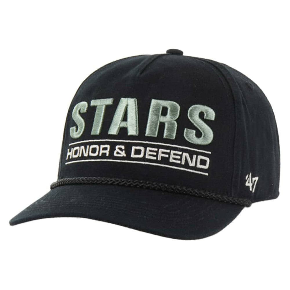 NHL Black Dallas Stars '47 OHT Military Appreciation Homeland Honor and Defend Hitch Adjustable Hat