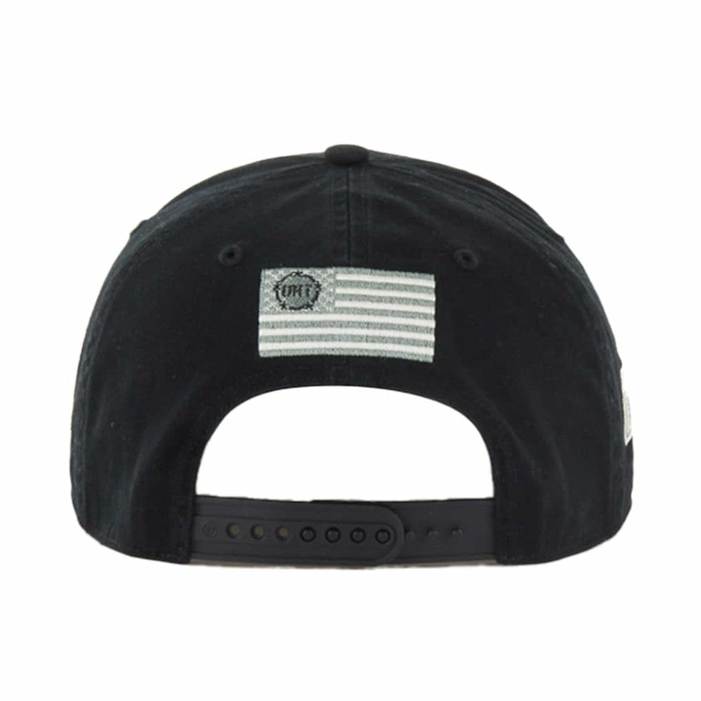 NHL Black Boston Bruins '47 OHT Military Appreciation Homeland Honor and Defend Hitch Adjustable Hat