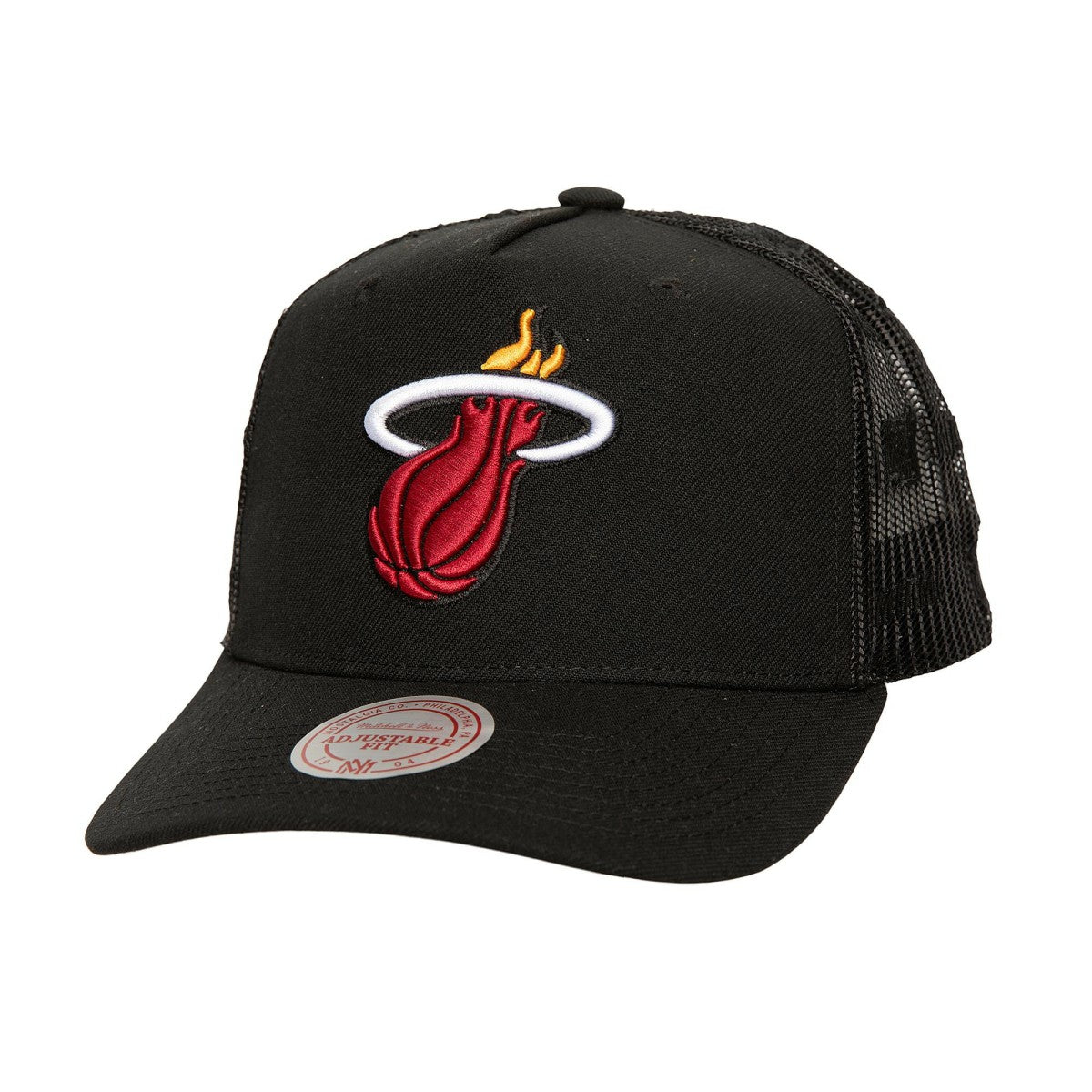 NBA Miami Heat Monogram Allover Logo Mesh Trucker Adjustable Hat