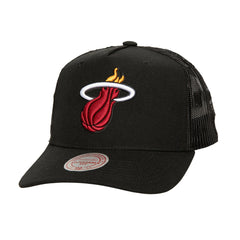NBA Miami Heat Monogram Allover Logo Mesh Trucker Adjustable Hat