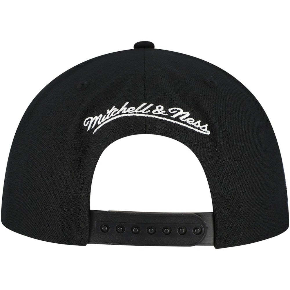 NHL Black Toronto Maple Leafs Mitchell & Ness Core Top Spot Snapback Hat