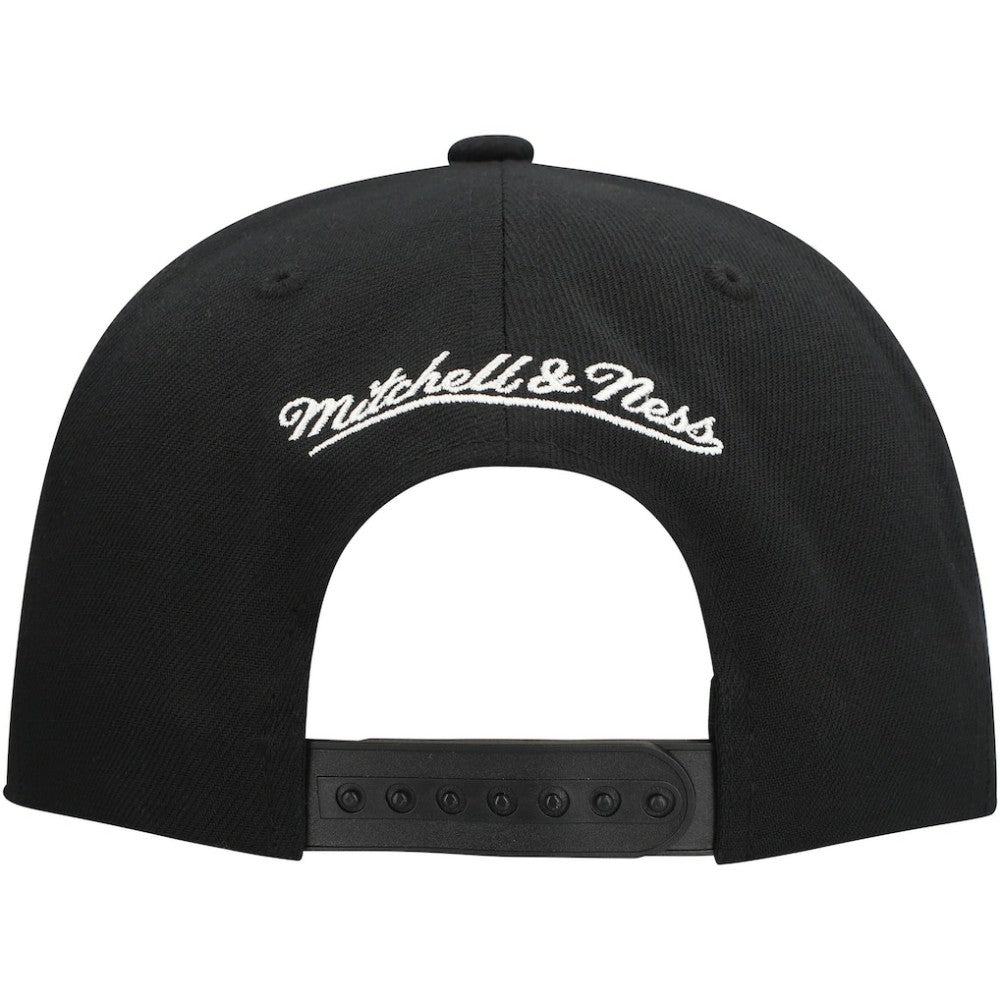 NHL Black Vegas Golden Knights Mitchell & Ness Core Top Spot Snapback Hat