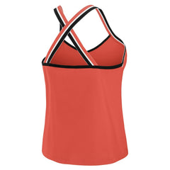 WEAR by Erin Andrews Women's Cross Strap Tri-Blend Tank Top - Kansas City Chiefs
