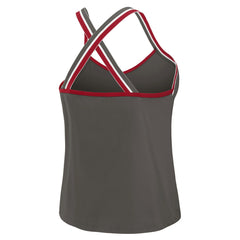 WEAR by Erin Andrews Women's Cross Strap Tri-Blend Tank Top - Tampa Bay Buccaneers