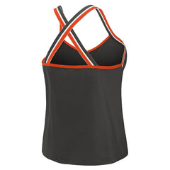 WEAR by Erin Andrews Women's Cross Strap Tri-Blend Tank Top - Cincinnati Bengals