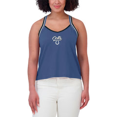 WEAR by Erin Andrews Women's Cross Strap Tri-Blend Tank Top - Indianapolis Colts