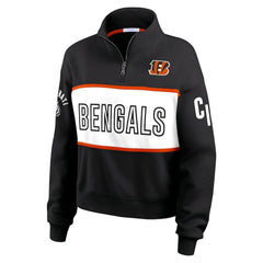 WEAR by Erin Andrews Women's Quarter-Zip Jacket - Cincinnati Bengals
