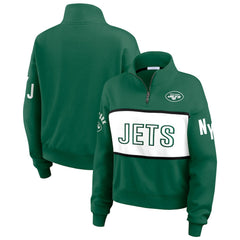 WEAR by Erin Andrews Women's Quarter-Zip Jacket - New York Jets