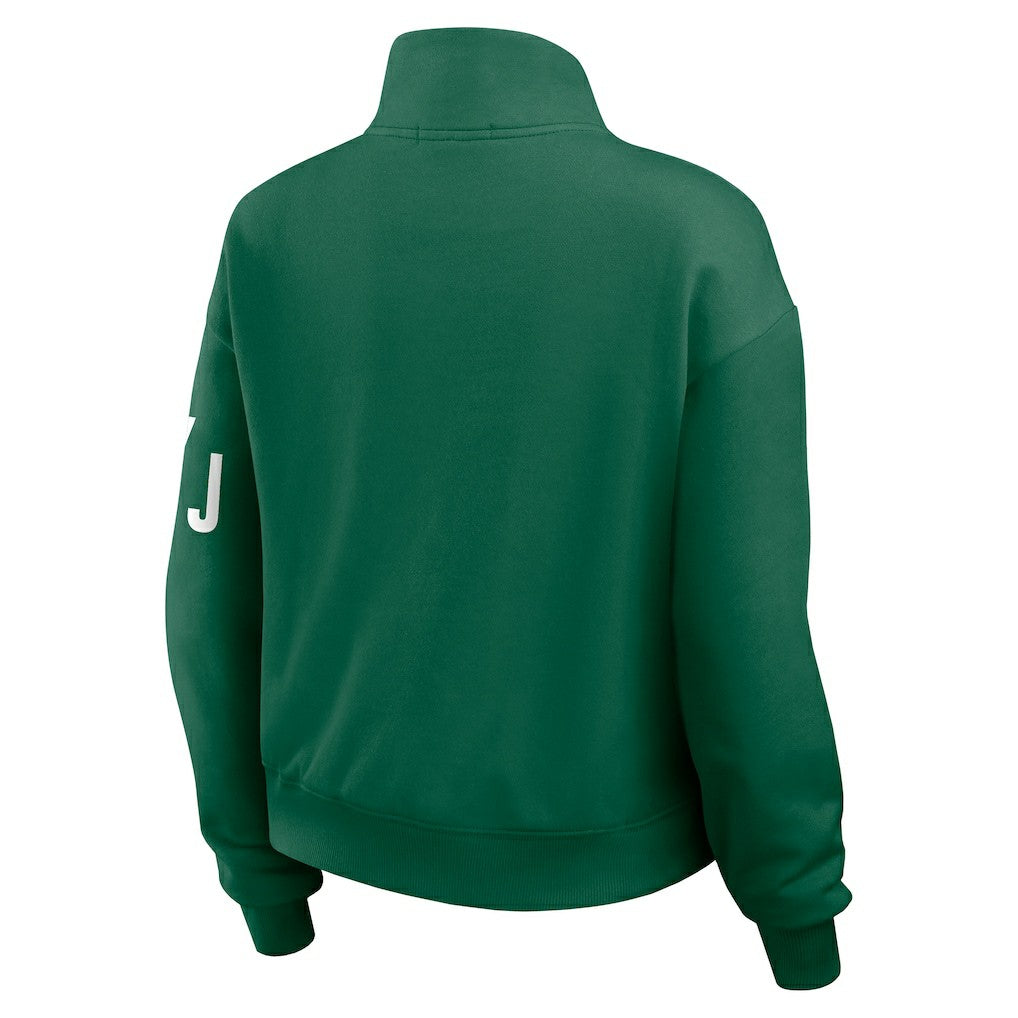WEAR by Erin Andrews Women's Quarter-Zip Jacket - New York Jets