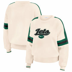 WEAR by Erin Andrews Women's Stripe Pullover Sweater - New York Jets