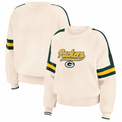 WEAR by Erin Andrews Women's Stripe Pullover Sweater - Green Bay Packers
