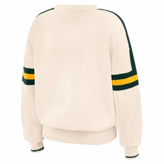 WEAR by Erin Andrews Women's Stripe Pullover Sweater - Green Bay Packers