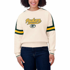 WEAR by Erin Andrews Women's Stripe Pullover Sweater - Green Bay Packers