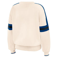 WEAR by Erin Andrews Women's Stripe Pullover Sweater - Indianapolis Colts
