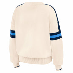 WEAR by Erin Andrews Women's Stripe Pullover Sweater - Tennessee Titans