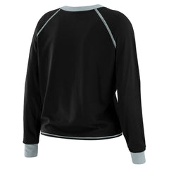 WEAR by Erin Andrews Women's Tie-Front Long Sleeve T-Shirt - Las Vegas Raiders