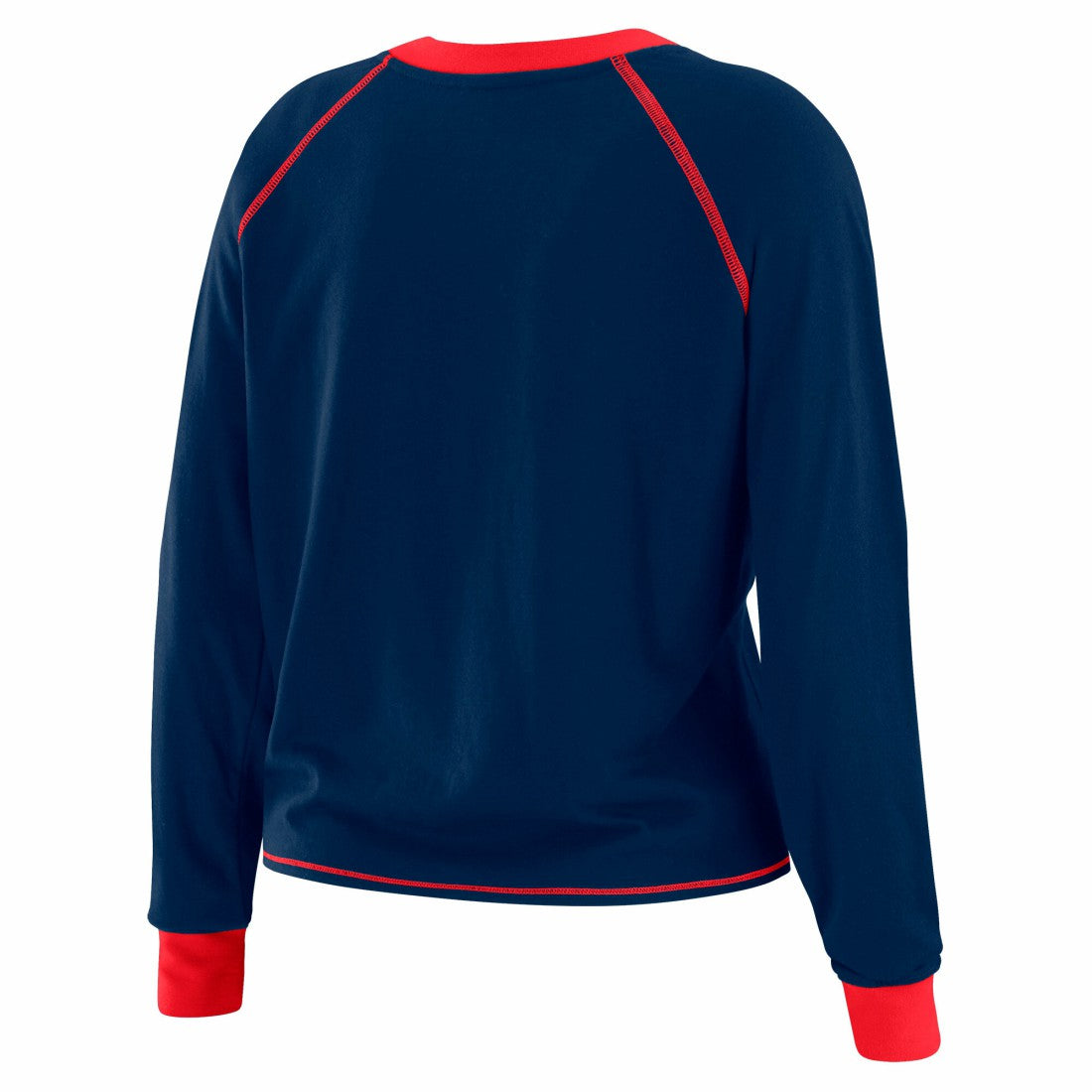 WEAR by Erin Andrews Women's Tie-Front Long Sleeve T-Shirt - New York Giants