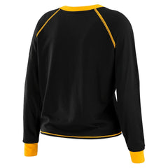 WEAR by Erin Andrews Women's Tie-Front Long Sleeve T-Shirt - Pittsburgh Steelers