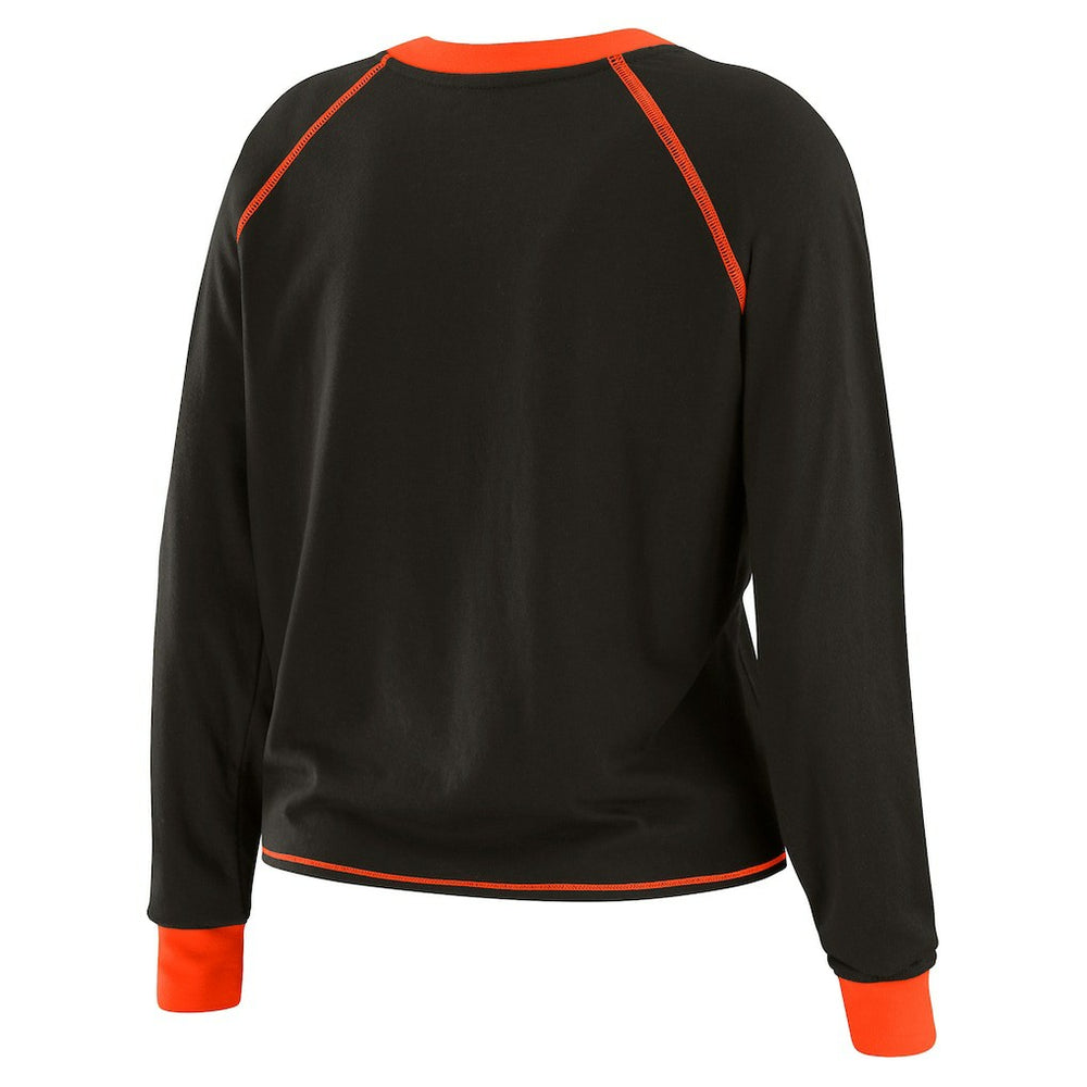WEAR by Erin Andrews Women's Tie-Front Long Sleeve T-Shirt - Cincinnati Bengals
