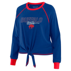 WEAR by Erin Andrews Women's Tie-Front Long Sleeve T-Shirt - Buffalo Bills