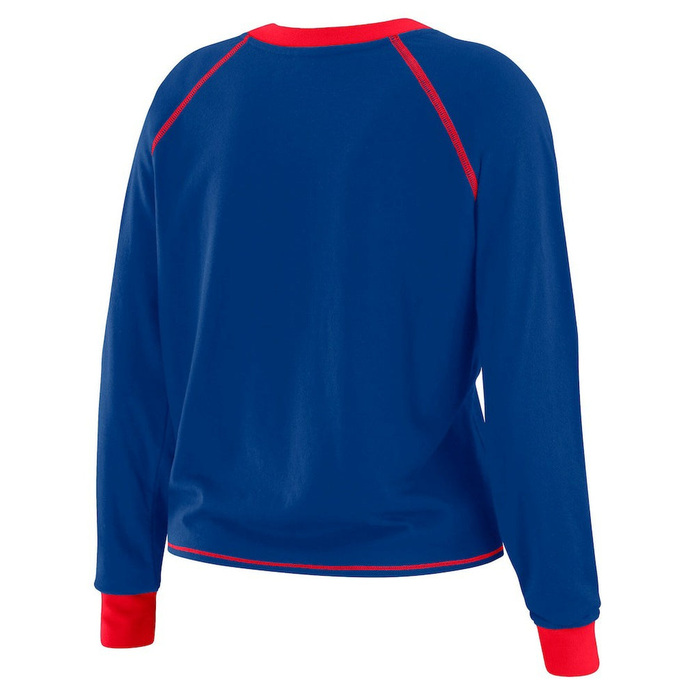 WEAR by Erin Andrews Women's Tie-Front Long Sleeve T-Shirt - Buffalo Bills