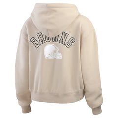 WEAR by Erin Andrews Women's Tonal Full-Zip Hoodie - Cleveland Browns
