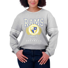 WEAR by Erin Andrews Women's Cropped Pullover Sweatshirt - Los Angeles Rams