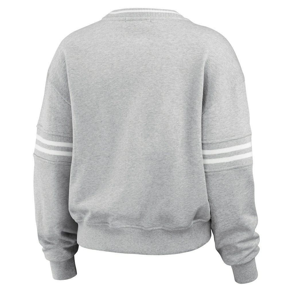 WEAR by Erin Andrews Women's Crest Cropped Pullover Sweatshirt - New York Jets
