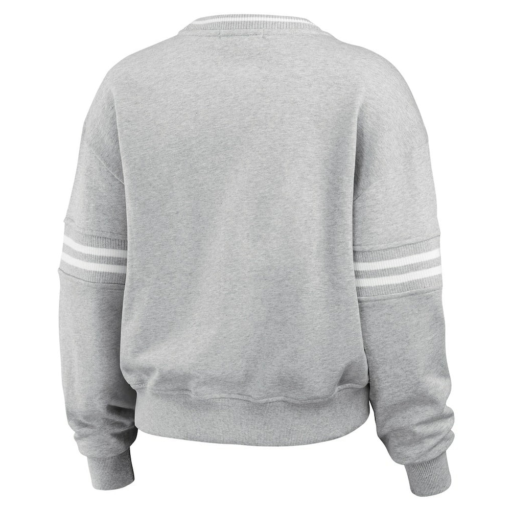 WEAR by Erin Andrews Women's Crest Cropped Pullover Sweatshirt - New York Jets